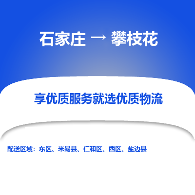 石家莊到攀枝花物流公司-石家莊物流到攀枝花專線（市縣鎮(zhèn)-均可派送）